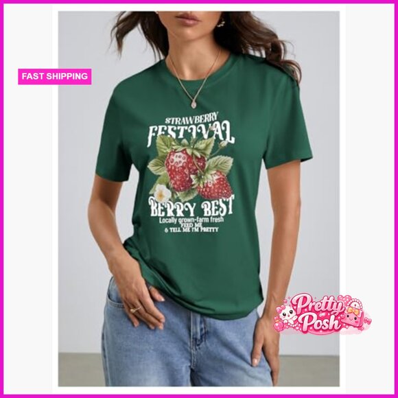 Polyester Graphic Tee Short Sleeve Casual T-Shirt - Picture 3 of 7